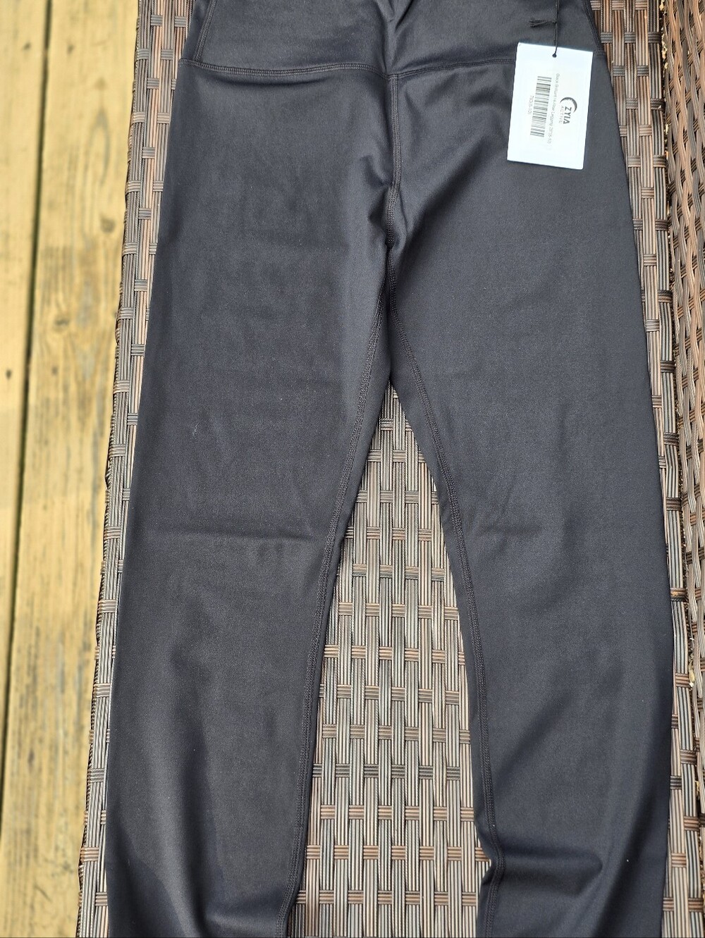ZYIA Charcoal Black High-Waist Performance Leggings